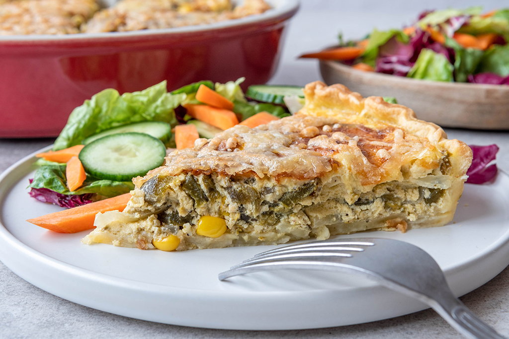 Poblano-Chili Quiche